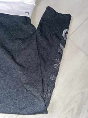Victoria's Secret PINK Yoga Top in Charcoal and White